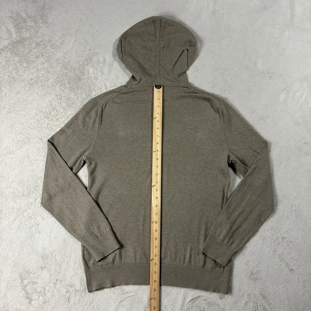 Banana Republic Cotton Cashmere Lightweight Hoodie Sweater Brown Men M Heritage